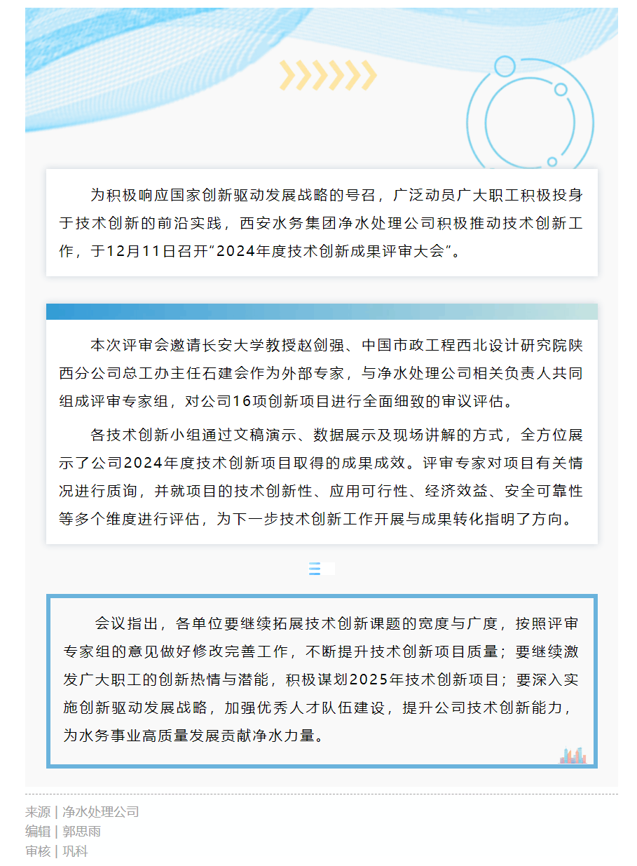 创新赋能 _ 净水处理公司召开技术创新成果评审会.png 创新赋能 _ 净水处理公司召开技术创新成果评审会.png